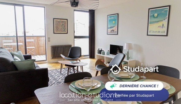 Logement étudiant T3 &agrave; Bordeaux (33300)