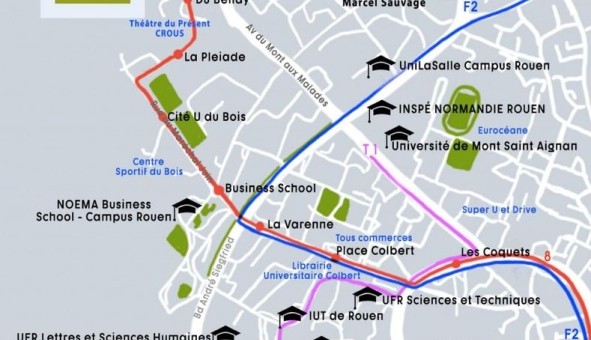 Logement �tudiant Duplex &agrave; Mont Saint Aignan (76130)