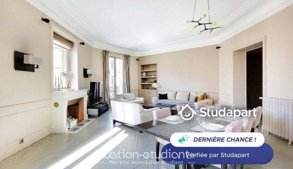 Logement étudiant T3 &agrave; Paris 08ème arrondissement (75008)