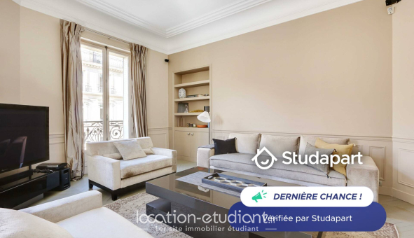 Logement étudiant T3 &agrave; Paris 08ème arrondissement (75008)