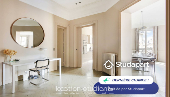 Logement étudiant T3 &agrave; Paris 08ème arrondissement (75008)