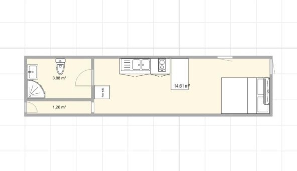 Logement �tudiant Studio &agrave; Achery (02800)
