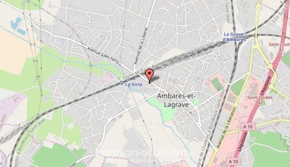 Logement tudiant Location Studio Vide Ambars et Lagrave (33440)