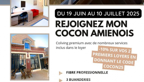 Logement tudiant Location Studio Meublé Amiens (80090)