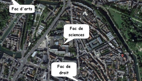 Logement �tudiant Studio &agrave; Amiens (80090)