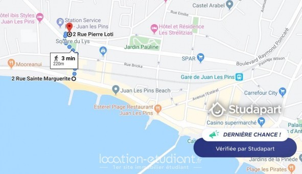Logement tudiant Studio à Antibes (06160)