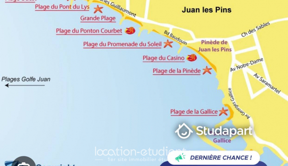 Logement �tudiant Studio &agrave; Antibes (06160)