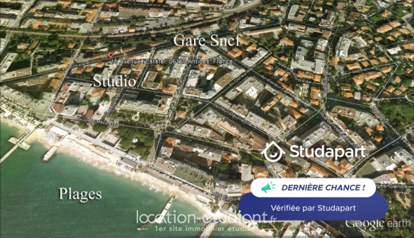 Logement �tudiant Studio &agrave; Antibes (06160)