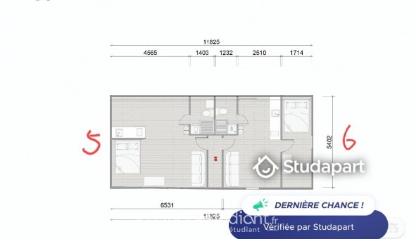 Logement tudiant Studio à Antony (92160)