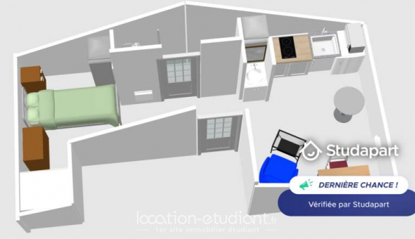 Logement �tudiant Location Studio Meubl&eacute; Antony (92160)