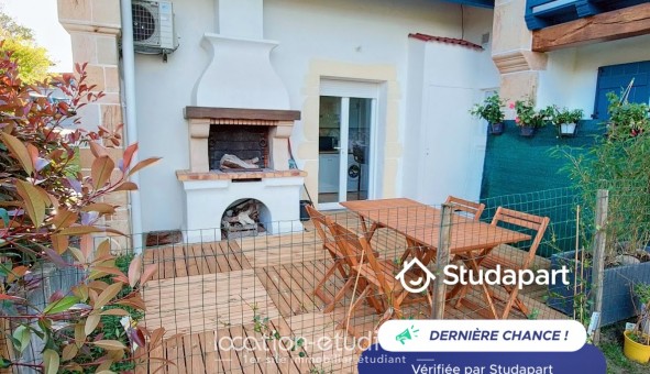 Logement tudiant Studio à Arbonne (64210)