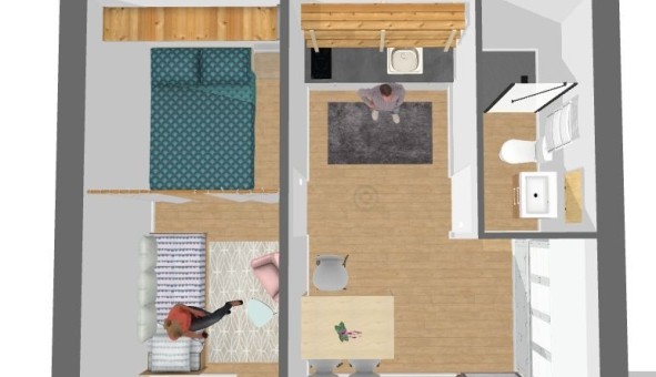 Logement �tudiant Studio &agrave; Avignon (84000)