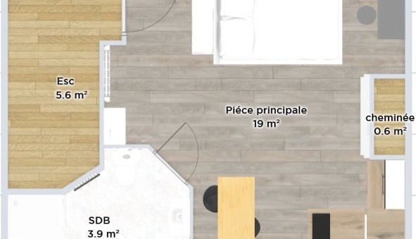 Logement tudiant Studio à Bessines (79000)