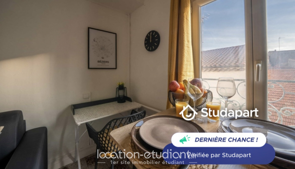 Logement �tudiant Studio &agrave; B�ziers (34500)
