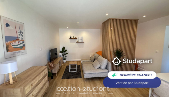 Logement tudiant Studio à Bidart (64210)