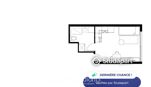 Logement tudiant Studio à Bordeaux (33300)