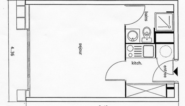 Logement tudiant Studio à Bordeaux (33300)