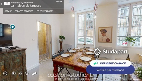 Logement �tudiant Studio &agrave; Bordeaux (33300)