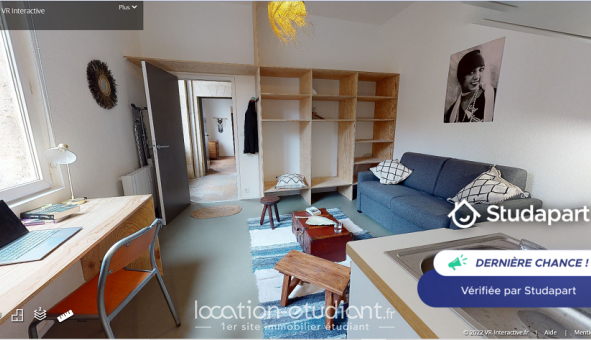 Logement �tudiant Studio &agrave; Bordeaux (33300)