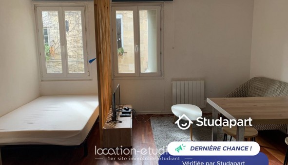 Logement �tudiant Studio &agrave; Bordeaux (33300)