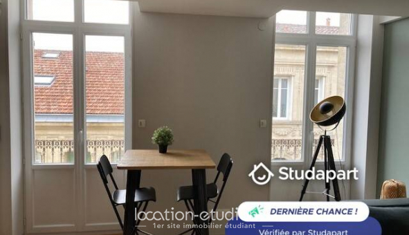 Logement �tudiant Studio &agrave; Bordeaux (33300)