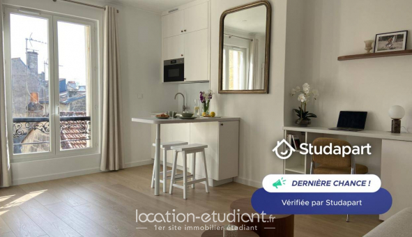 Logement �tudiant Studio &agrave; Bordeaux (33300)