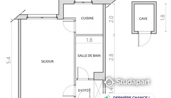 Logement �tudiant Studio &agrave; Boulogne Billancourt (92100)