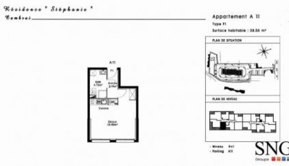 Logement tudiant Studio à Cambrai (59400)