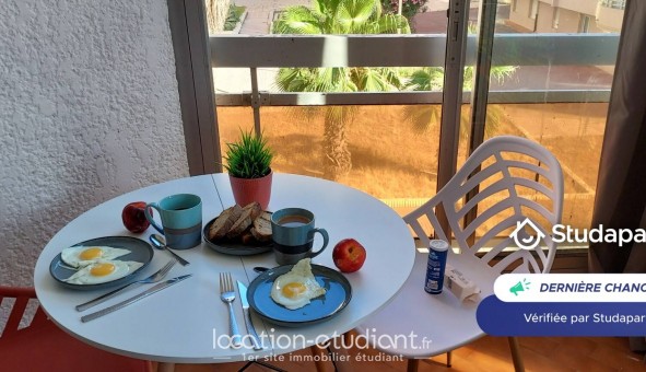 Logement �tudiant Studio &agrave; Canet en Roussillon (66140)