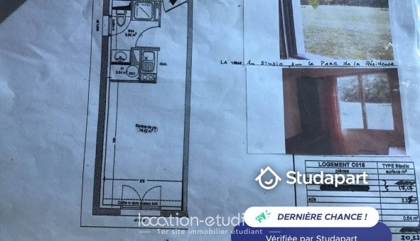 Logement �tudiant Studio &agrave; Carquefou (44470)