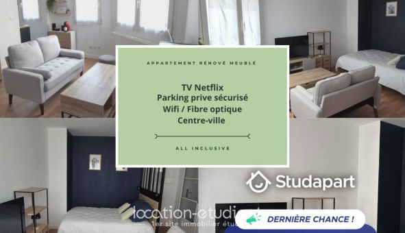 Logement tudiant Studio à Chartres (28000)