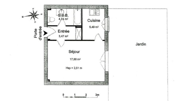 Logement tudiant Studio à Chartres (28000)