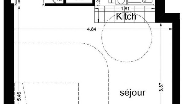 Logement tudiant Studio à Chtenay Malabry (92290)