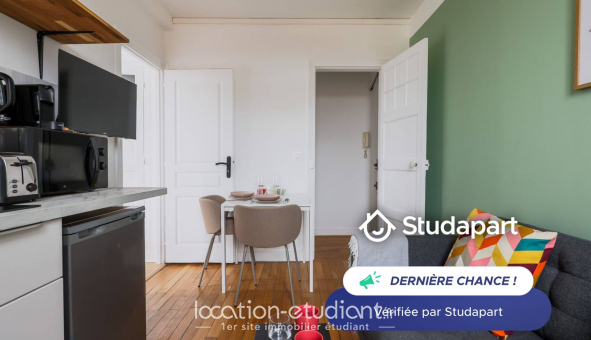 Logement �tudiant Location Studio Meubl&eacute; Clichy (92110)