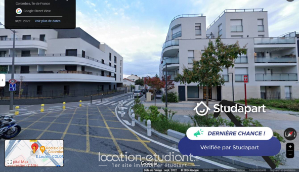 Logement �tudiant Studio &agrave; Colombes (92700)