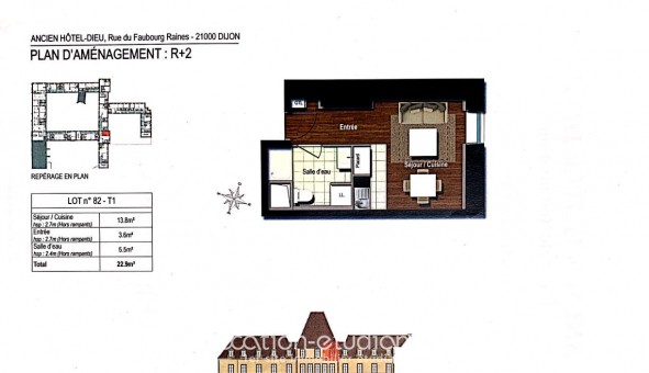 Logement tudiant Studio à Dijon (21000)