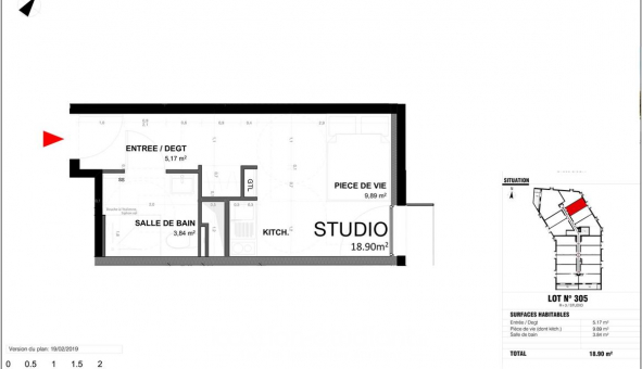 Logement �tudiant Studio &agrave; Dijon (21000)