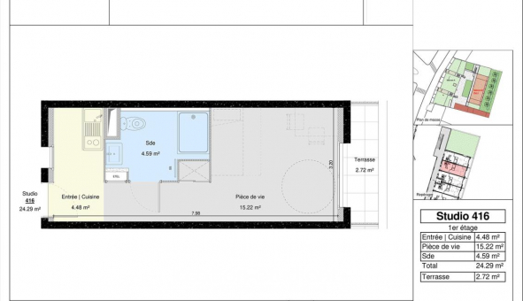 Logement �tudiant Studio &agrave; Dijon (21000)