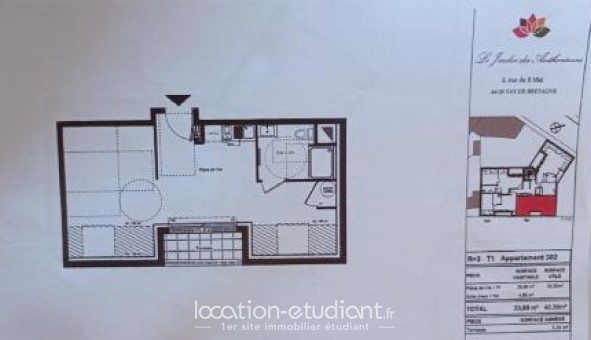 Logement tudiant Studio à Fay de Bretagne (44130)