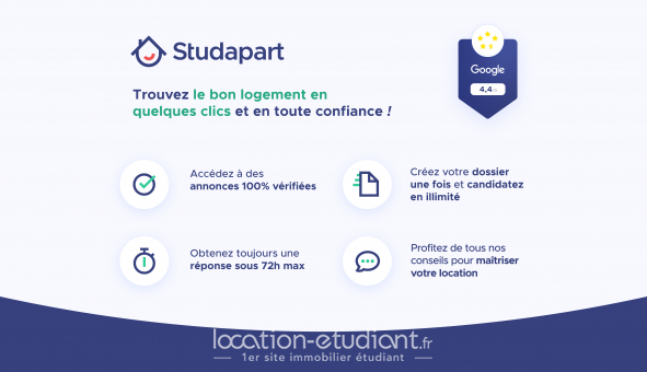 Logement tudiant Studio à Grenoble (38000)