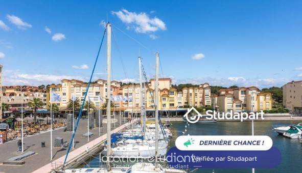 Logement tudiant Studio à Gruissan (11430)