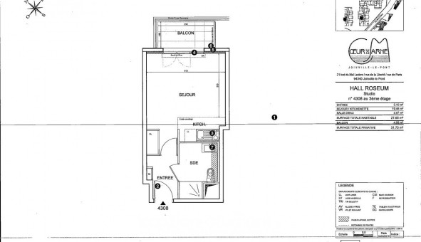 Logement �tudiant Studio &agrave; Joinville le Pont (94340)