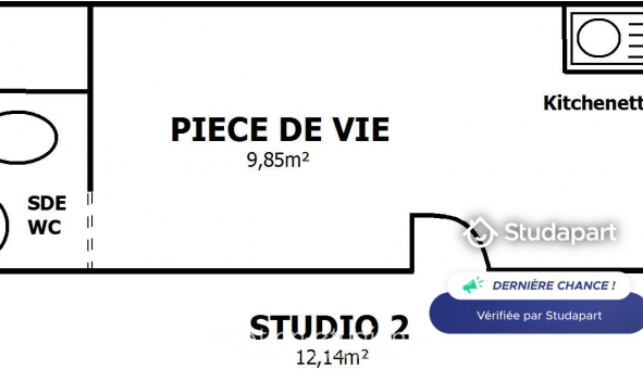 Logement �tudiant Studio &agrave; La Rochelle (17000)
