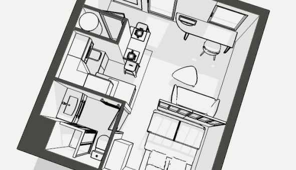 Logement �tudiant Studio &agrave; La Rochelle (17000)