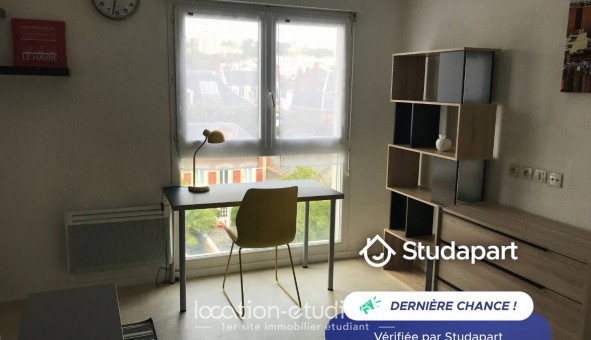 Logement tudiant Location Studio Meublé Le Havre (76620)