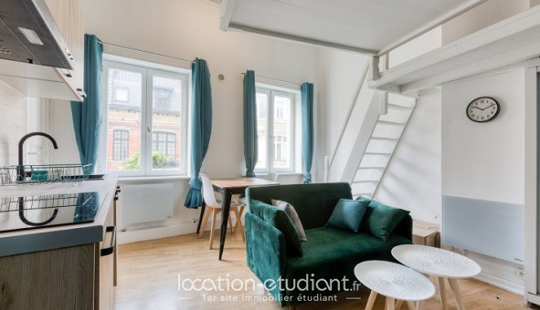 Logement tudiant Location Studio Meublé Lille (59800)