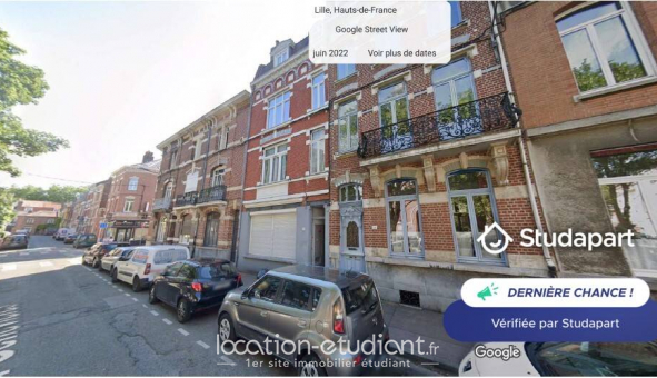 Logement tudiant Location Studio Meublé Lille (59800)