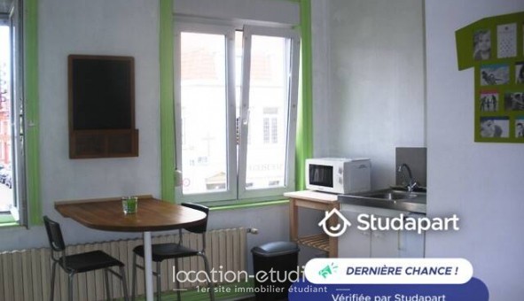 Logement étudiant Location Studio Meublé Lille (59800)