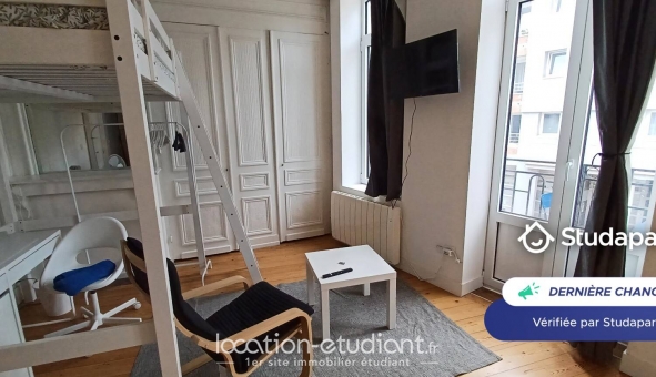 Logement étudiant Location Studio Meubl&eacute; Lille (59800)