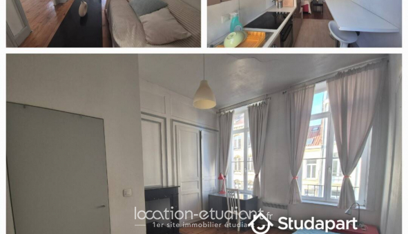 Logement �tudiant Location Studio Meubl&eacute; Lille (59800)